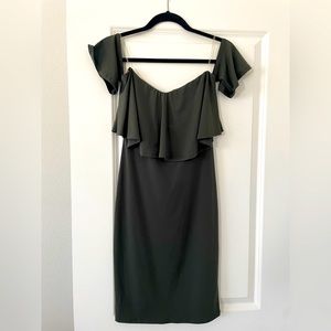 Olive Green Party Dress